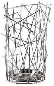 Ομπρελοθήκη Blow up FC07 Φ33x50cm Μεταλλική Chome με Δώρο 2 Δαχτυλίδια Πετσέτας Alessi Metal