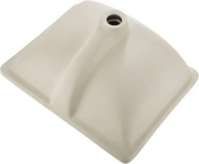 VEVOR Undermount Bathroom Sink, 515 x 385 mm Rectangular White Ceramic Vessel Sink with Overflow Hole, Under Counter Drop in Modern Lavatory Vanity Bath Wash Bowl Basin, Rectangle for Small Space