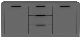 Μπουφές Doha ανθρακί 180x45x80,5 εκ. 180x45x80.5 εκ.