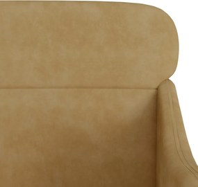 vidaXL Πολυθρόνα Καφέ 63x76x80 εκ. Βελούδινη