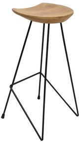 vidaXL Σκαμπό Μπαρ 2 τεμ. από Μασίφ Ξύλο Teak