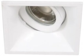 Χωνευτό Σποτ Οροφής Κινητό Inn-S GU10 45° GK 42-000314 Λευκό