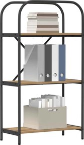 vidaXL Ράφι Βιβλίων 3 επιπέδων 60 x 30 x 109 εκ Επεξεργασμένο ξύλο