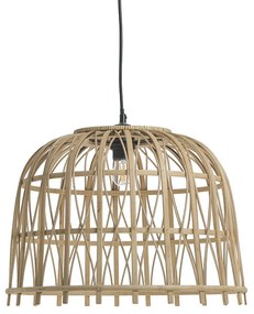 Inart Φωτιστικό Οροφής Φ43x32-50cm Rattan Φυσικό 3-10-267-0006
