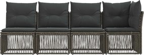 vidaXL Καναπές 4 θέσεων με αριστερό μπράτσο 4 pcs 4-Αριθμός καθισμάτων