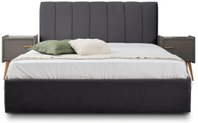 Επενδυμένο Κρεβάτι New York-Anthraki-150 x 200-Ξύλα Ελάτου