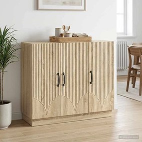 vidaXL Πλαϊνό γραφείο Sonoma Δρυς 89 x 34,5 x 77 εκ.