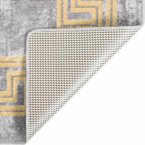 vidaXL Χαλί Πλενόμενο Γκρι 80 x 300 εκ.