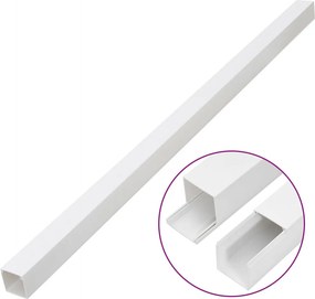 vidaXL Κανάλι Καλωδίων 100 x 60 χιλ. 10 μ. από PVC