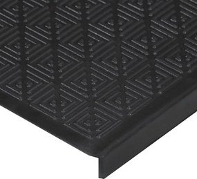 vidaXL Πατάκια Σκάλας 10 τεμ. 25 x 75 εκ. από Καουτσούκ