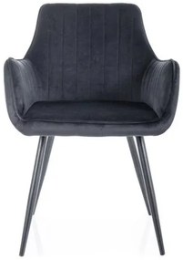 KRZESŁO APPLE VELVET CZARNY STELAŻ/CZARNY BLUVEL 19 DIOMMI-80-3480