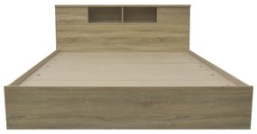 Κρεβάτι OLYMPUS pakoworld σε sonoma απόχρωση 140x200εκ