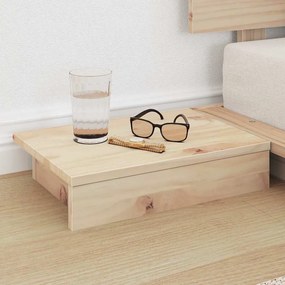 vidaXL Σκελετός Κρεβατιού με κεφαλάρι Καφέ 90 x 200 cm ξύλο