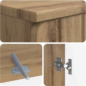 vidaXL Σετ Ντουλαπιών Μπάνιου 2 Τεμαχίων ZWOLLE Artisan Δρυς