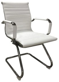 Καρέκλα Υποδοχής Bs 8250 White 01-0161 56X61X90cm