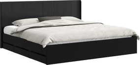 vidaXL Καλάθι με αποθήκη και κεφαλάρι Μαύρο 200 x 200 cm