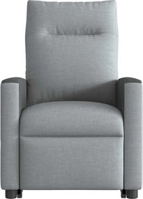 vidaXL Πολυθρόνα Ηλεκ. Ανακλινόμενη Ανύψωση Αν. Γκρι Υφασμάτινη