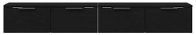 vidaXL Ντουλάπα Τοίχου με συρτάρι 2 pcs Μαύρη δρυς 68 x 30 x 20 εκ.