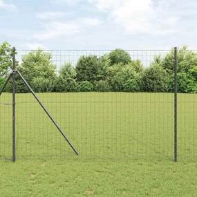 vidaXL Ευρωπαϊκή Στήριξη Φράχτη 10 x 1,6 m PVC-Επικαλυμμένο Ατσάλι