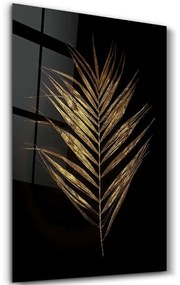 Πίνακας Γυάλινος 672BRS1478 70x110cm Black-Gold Wallity Κάθετοι Glass