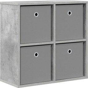 vidaXL Πλαϊνό γραφείο Σκυρόδεμα Γκρι 59,5 x 27 x 57 εκ