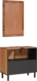 vidaXL Σετ Μπάνιου 2 τμχ. Καφέ Ακακία 62 x 33 x 58 εκ.