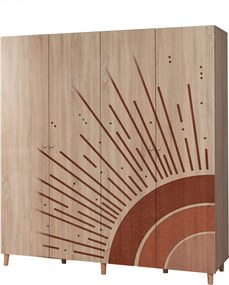 Τετραφυλλη Ντουλαπα Σονομα LONI 52x180x192