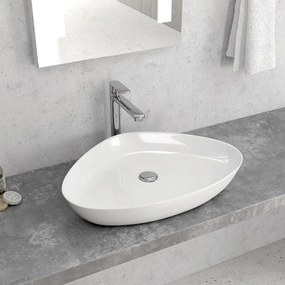 Νιπτήρας Επικαθήμενος LT 1131 59x41x10cm White Karag Πορσελάνη