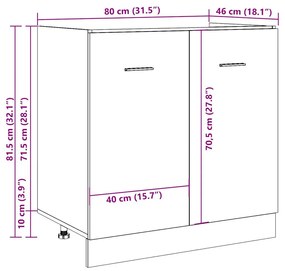 ΝΤΟΥΛΑΠΙ ΝΕΡΟΧΥΤΗ ΓΚΡΙ ΣΚΥΡΟΔΕΜΑΤΟΣ 80X46X81,5 ΕΚ. ΕΠΕΞ. ΞΥΛΟ 856076