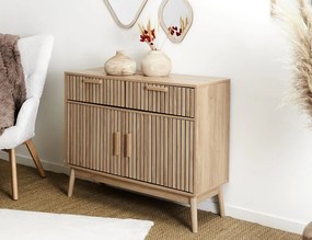 Μπουφές Klaus Home Deco Factory με διαστάσεις 100x35x80cm - Απόχρωση Ξύλου