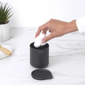 Κουτί αξεσουάρ μπάνιου Brabantia MindSet Mineral 1005686, Αντιολισθητική βάση, Φινίρισμα Mineral, Γκρι