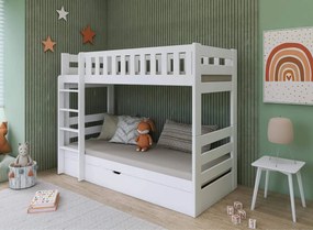 FOCUS 80x200 white bunk bed Lano Furniture