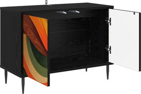 vidaXL Ντουλάπι TV BONN 69 x 33 x 50,5 εκ. Μαύρη Δρυς