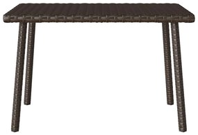 ΚΗΠΟΣ ΤΡΑΠΕΖΙ ΚΑΦΕ ΟΡΘΟΓΩΝΙΟ ΚΑΦΕ 60X40X37 CM POLY RATTAN 4104051