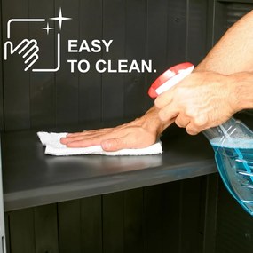 vidaXL Πλαστικό Ντουλάπι 68 x 39 x 92 εκ. με Σχεδιασμό σε Στυλ Ρατάν