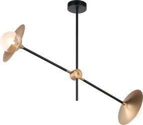 Φωτιστικό Οροφής Δίφωτο Aca Layla HL4322C84BB Brass