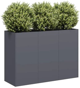 vidaXL Ζαρντινιέρα Ανθρακί 120x40x80 εκ. από Χάλυβα Ψυχρής Έλασης