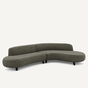 Γωνιακός καναπές από βαμβάκι λίνο - Rosebury design E.Gallina