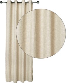 Κουρτίνα (140x270) Με Τρουκς Das Home 2250 Beige