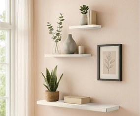 ΡΑΦΙΈΡΕΣ/ΡΆΦΙΑ ΤΟΊΧΟΥ FLOATING SHELF MDF L25*22,8CM WHITE 6RAN790BC