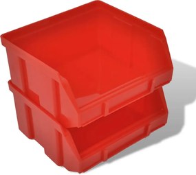 Πλαστικά σκαφάκια αποθήκευσης  Σετ 30 τμχ Μπλε &amp; κόκκινο