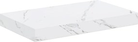vidaXL Ράφι Τοίχου Επιτοίχιο 4 pcs Λευκό Μάρμαρο 40 x 23,5 x 4 εκ