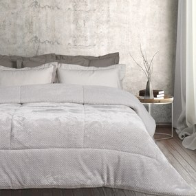 Κουβερτοπάπλωμα Fleece-Sherpa Υπέρδιπλο 220x240εκ. Blankets 1182 Ice Grey Das Home