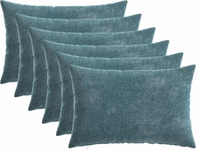 vidaXL Κάλυμμα Μαξιλαριού 6 τμχ. HEERLEN Μπλε 30 x 50 cm