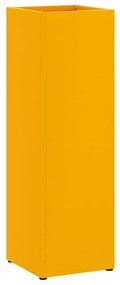 vidaXL Σχέδιο & βάση αποθήκευσης Μουσταρδί 15.5 x 15.5 x 49 εκ Ατσάλι
