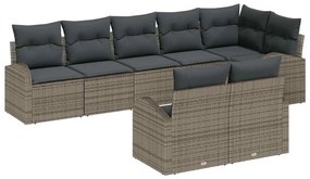 vidaXL Σετ Καναπέ Κήπου 8 pcs 289 x 124 x 85 εκ. Πολυ ράταν