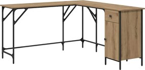 vidaXL Γραφείο Artisan Oak Επεξεργασμένο ξύλο 141 x 141 x 75 εκ