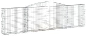 vidaXL Συρματοκιβώτια Τοξωτά 3 τεμ. 400x30x100/120 εκ. Γαλβαν. Ατσάλι