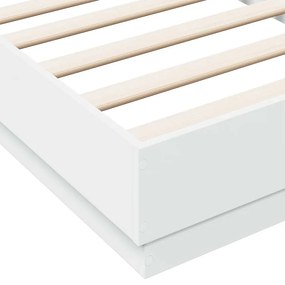 vidaXL Πλαίσιο Κρεβατιού Λευκό 90 x 190 εκ. από Επεξεργασμένο Ξύλο