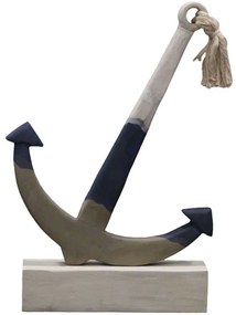 Διακοσμητική Άγκυρα Elize 312-000050 37,5x7,5x52cm Multi Inart Metal,Wood